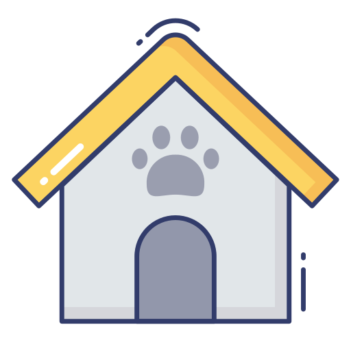 casa de perro icono gratis