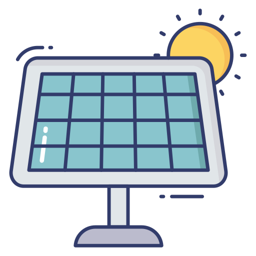 panel solar icono gratis