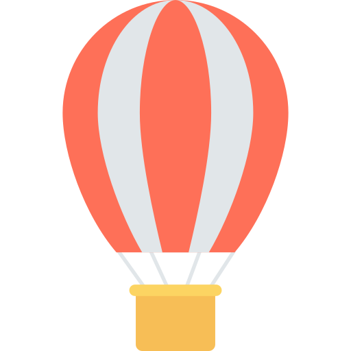 Hot air balloon Dinosoft Flat icon