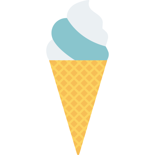 Ice cream cone Dinosoft Flat icon