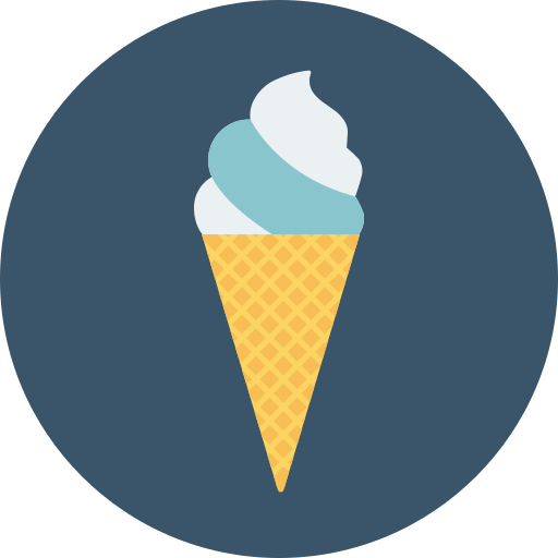 cucurucho de helado icono gratis