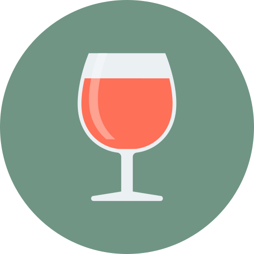 Wine glass Dinosoft Circular icon