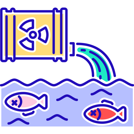 Загрязнение воды бесплатно иконка