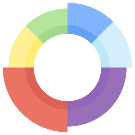 gráfico circular icono gratis