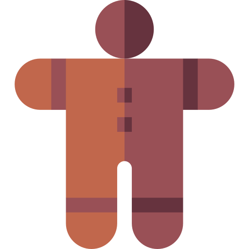 boneco de gengibre grátis ícone