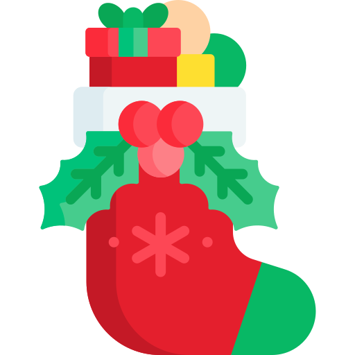 meia de natal grátis ícone