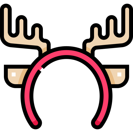 Reindeer Detailed Straight Lineal color icon