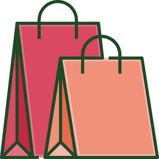 Shopping bag Generic Outline Color icon