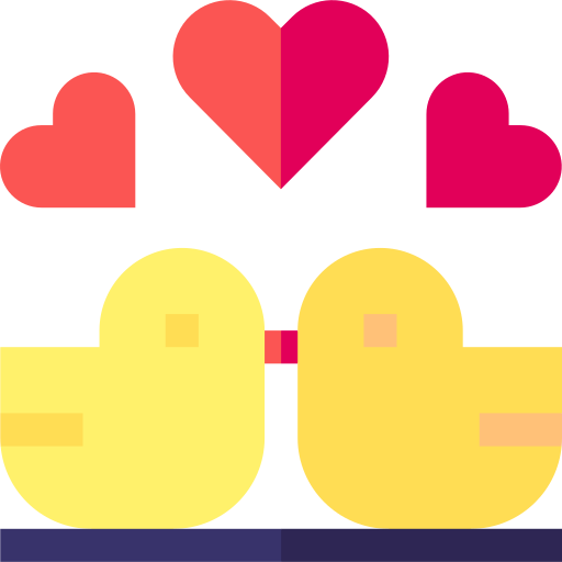 pájaro del amor icono gratis