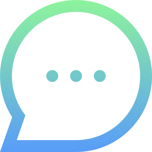 Speech bubble Super Basic Straight Gradient icon