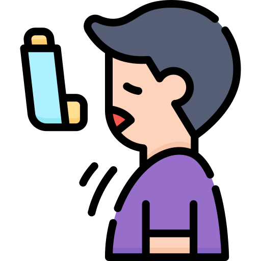 Asthma free icon