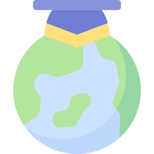 Éducation globale Icône gratuit Éducation globale Icône gratuit