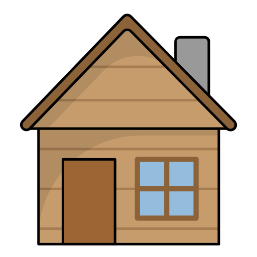 Wood house - Free buildings icons