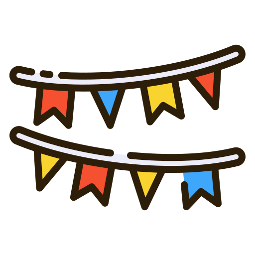 Bunting free icon Bunting free icon