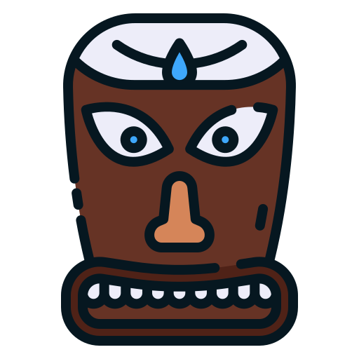 máscara tiki icono gratis