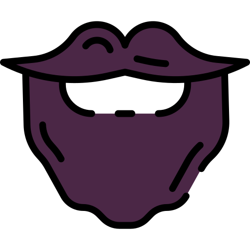 Beard free icon