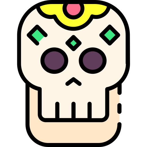 calavera mexicana icono gratis