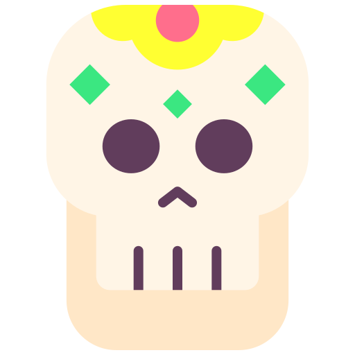 calavera mexicana icono gratis