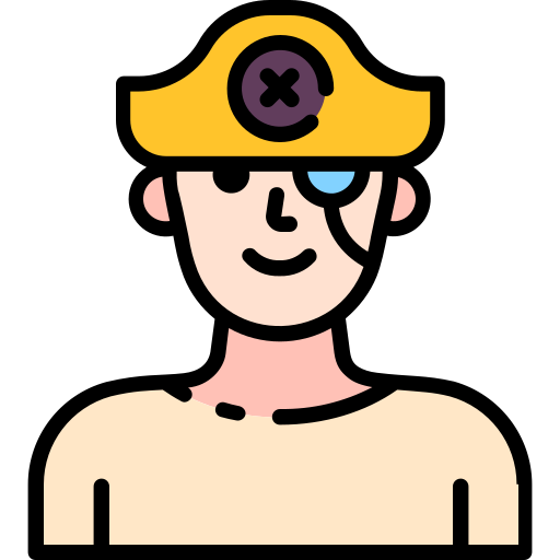 Pirate free icon Pirate free icon