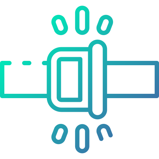 cinturón de seguridad icono gratis