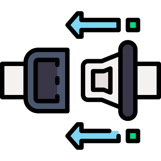 cinturón de seguridad icono gratis