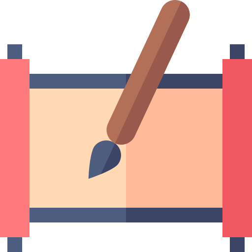 caligrafía icono gratis