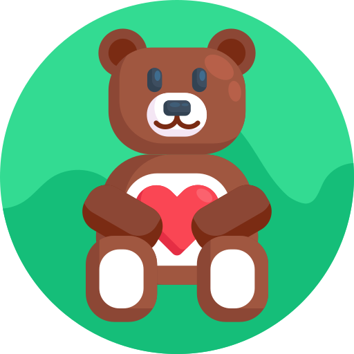 oso de peluche icono gratis