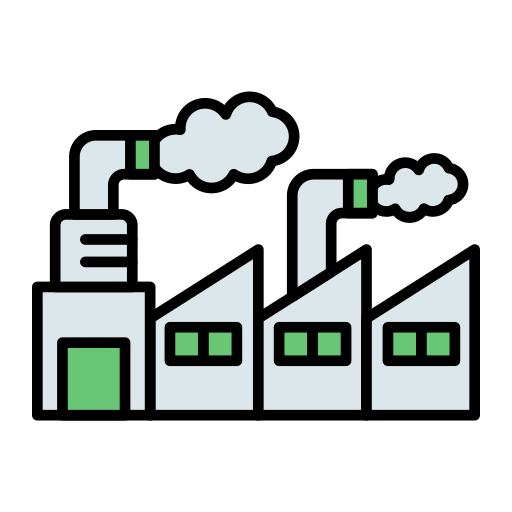 fábrica ecológica icono gratis