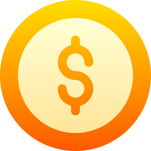 Dollar Basic Gradient Gradient icon