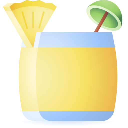 piña colada icono gratis