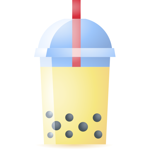 Bubble tea 3D Toy Gradient icon