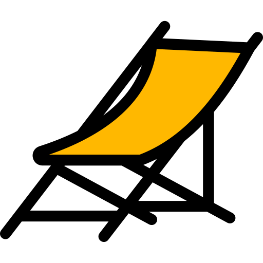 silla de playa icono gratis