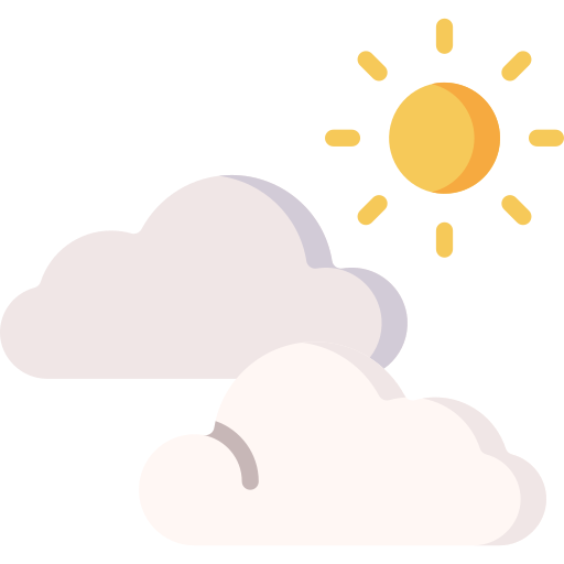 Clouds and sun Special Flat icon