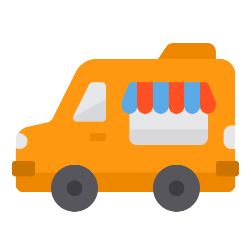 Food truck itim2101 Flat icon