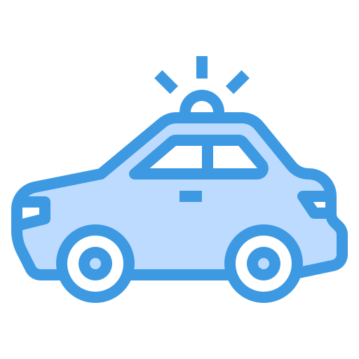 coche de policía icono gratis