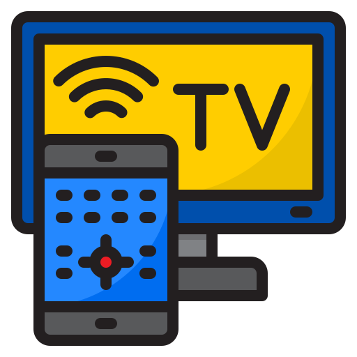 televisión inteligente icono gratis