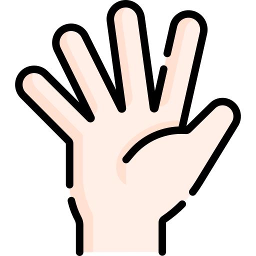 Five Fingers Generic color lineal-color icon