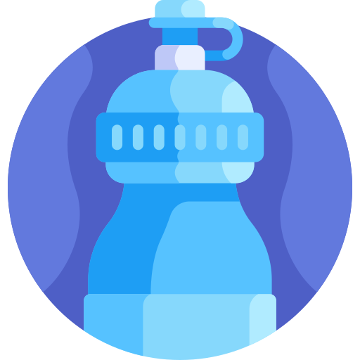 Water bottle Detailed Flat Circular Flat icon