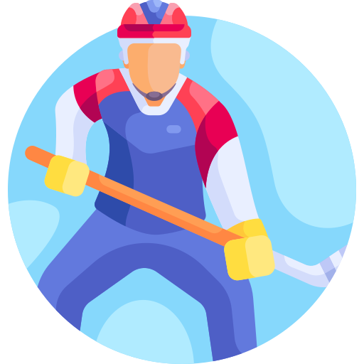 jugador de hockey icono gratis