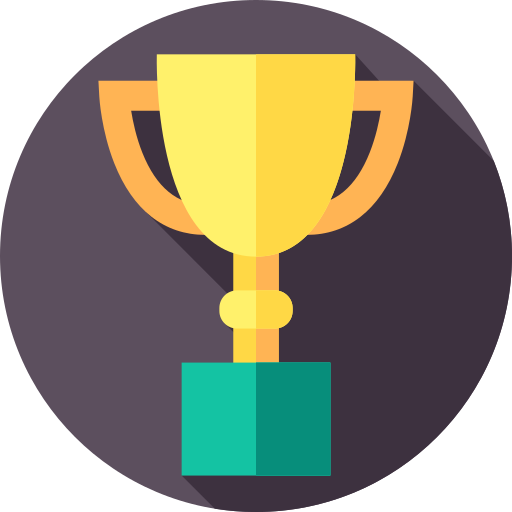 Trophy Flat Circular Flat icon