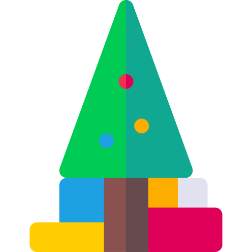 árbol de navidad icono gratis