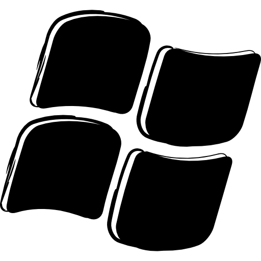 variante de logotipo bosquejado de windows icono gratis