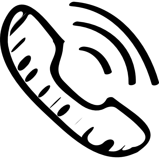 Viber logo sketched variant  free icon