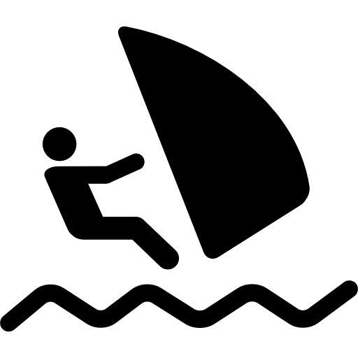 Windsurf silhouette free icon
