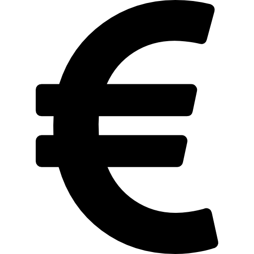 Знак валюты евро бесплатно иконка