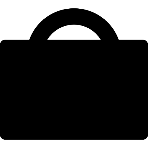 Suitcase black shape icon