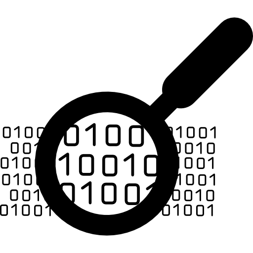 binary data icon