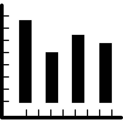 gráfico de barras de análisis de datos icono gratis