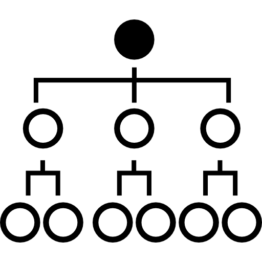 diagrama de flujo de datos conectados icono gratis