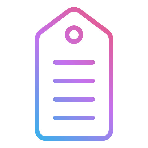 etiqueta icono gratis